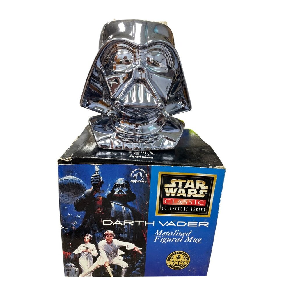 Star Wars Classic Applause Darth Vader Metalized Figural Mug SKU 9443
